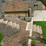 Steps for sloping garden